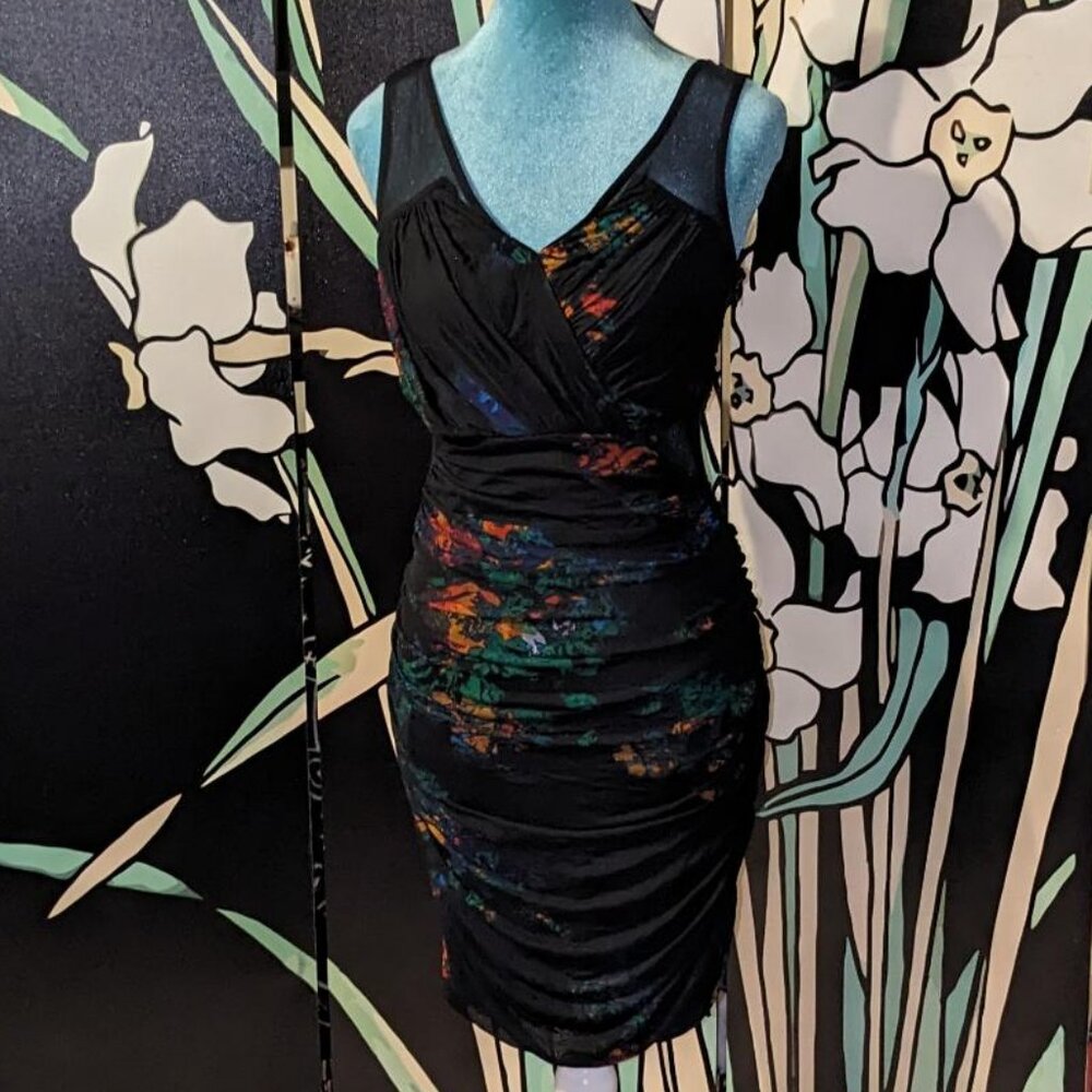 SOLD - Super sexy vintage Rampage sleeveless mini wiggle dress